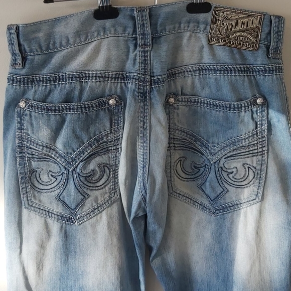 Affliction Ace Black Premium Jeans Size 32 - Picture 8 of 10